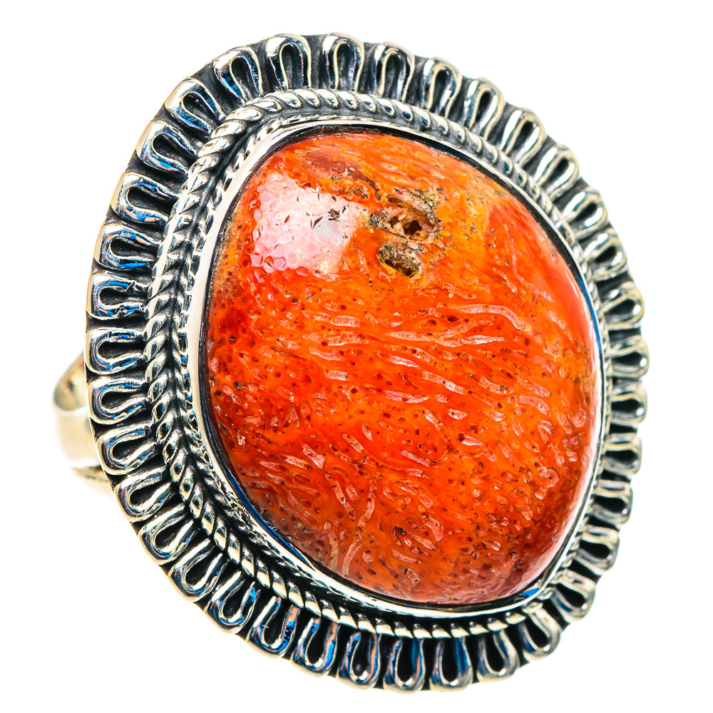 Sponge Coral Rings handcrafted by Anasilvercos - RING92875