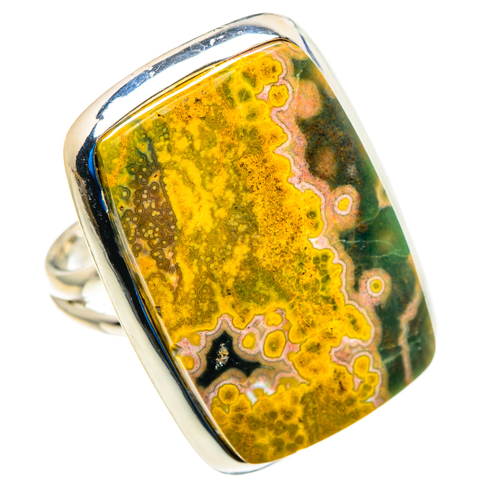 Ocean Jasper Rings handcrafted by Anasilvercos - RING92888