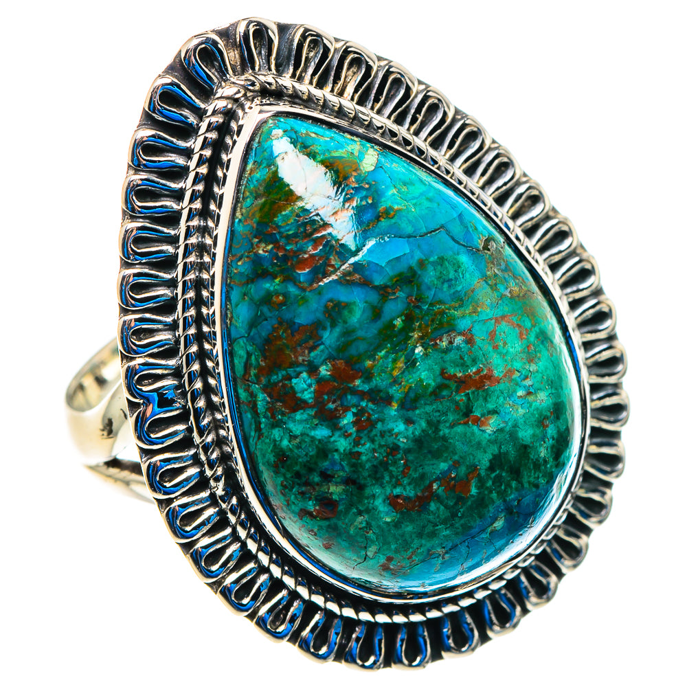 Chrysocolla Rings handcrafted by Anasilvercos - RING92889