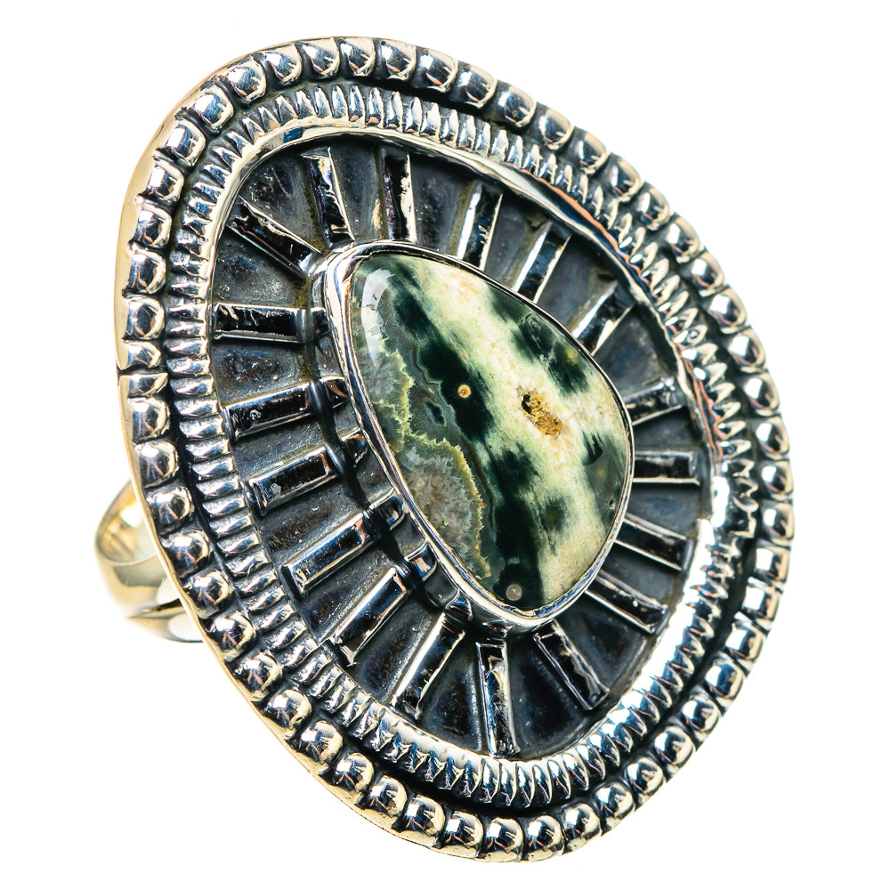 Ocean Jasper Rings handcrafted by Anasilvercos - RING92899 - Photo 2