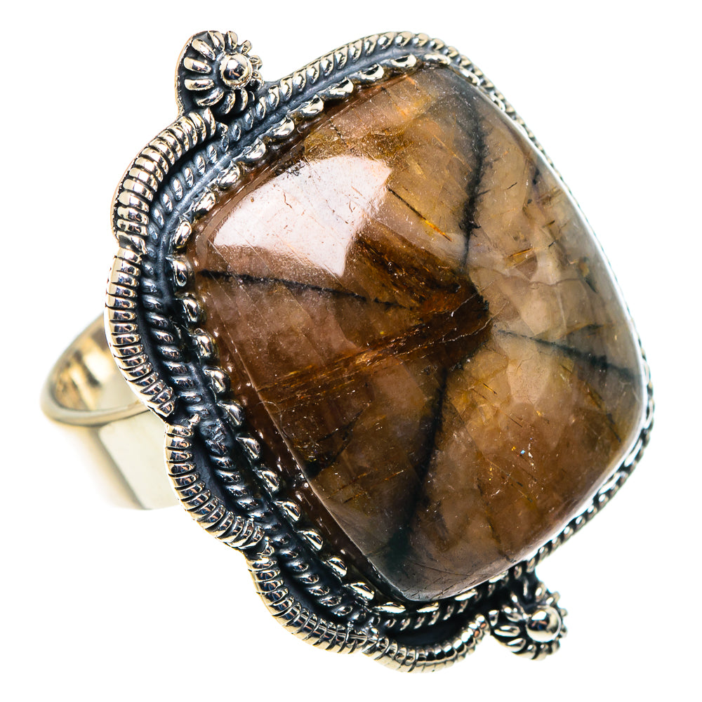 Chiastolite Rings handcrafted by Anasilvercos - RING92902