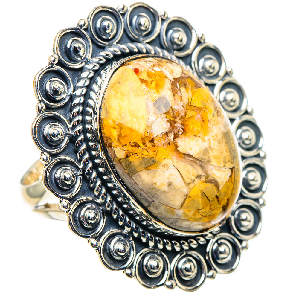 Brecciated Mookaite Rings handcrafted by Anasilvercos - RING92906 - Photo 2