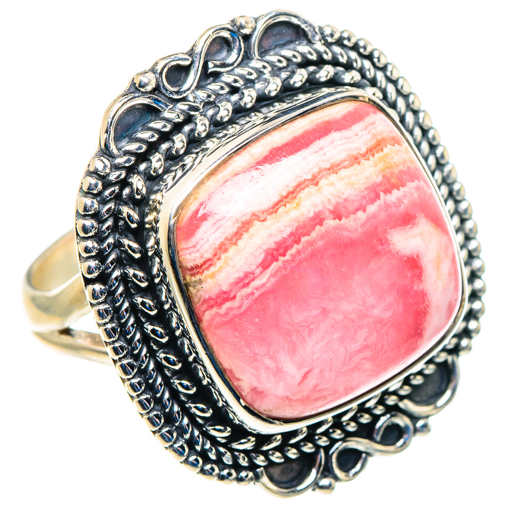 Rhodochrosite Rings handcrafted by Anasilvercos - RING92909 - Photo 2