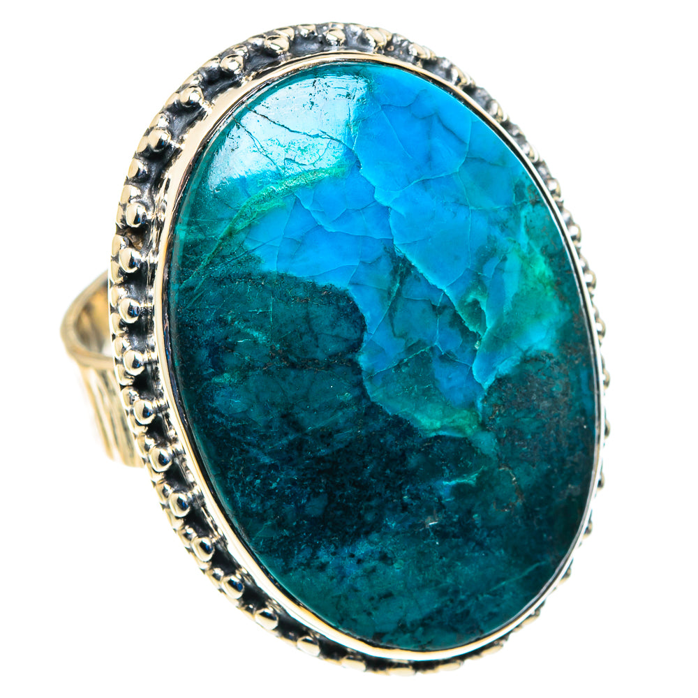 Chrysocolla Rings handcrafted by Anasilvercos - RING92917