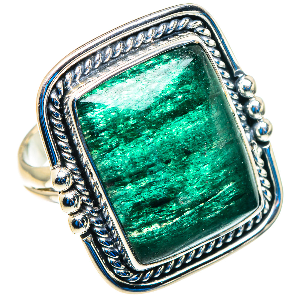 Green Aventurine Rings handcrafted by Anasilvercos - RING92927