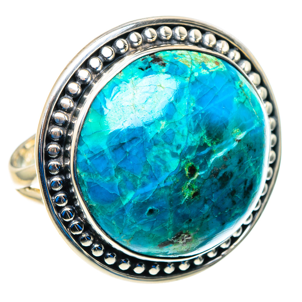 Chrysocolla Rings handcrafted by Anasilvercos - RING92949