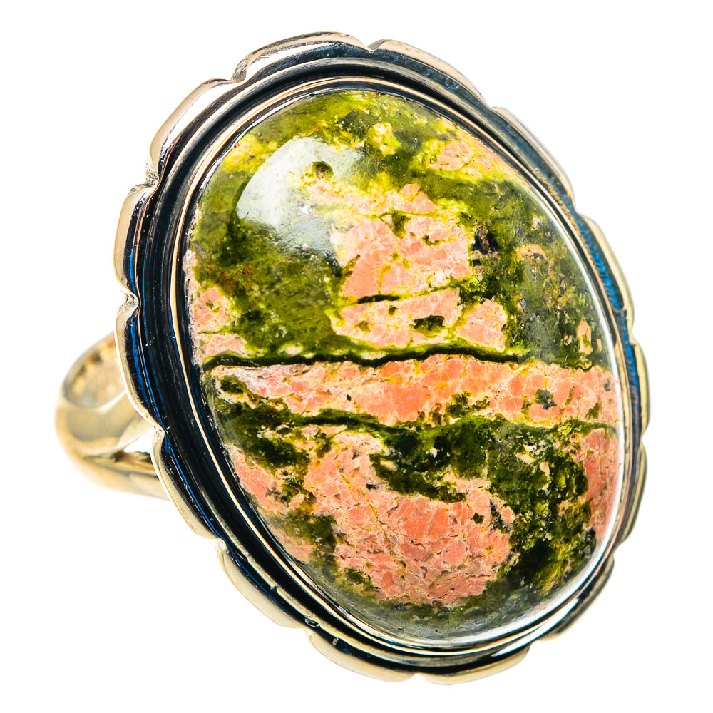 Unakite Rings handcrafted by Anasilvercos - RING92951