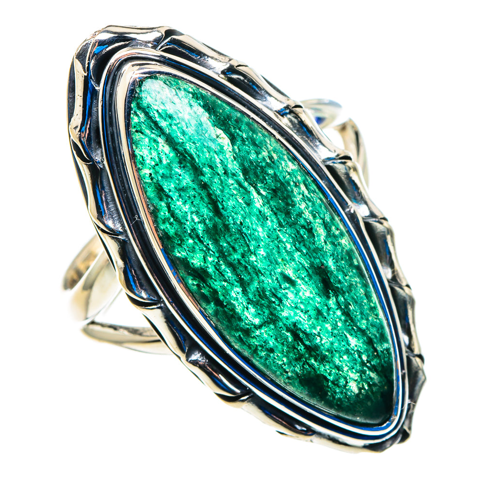 Green Aventurine Rings handcrafted by Anasilvercos - RING92953