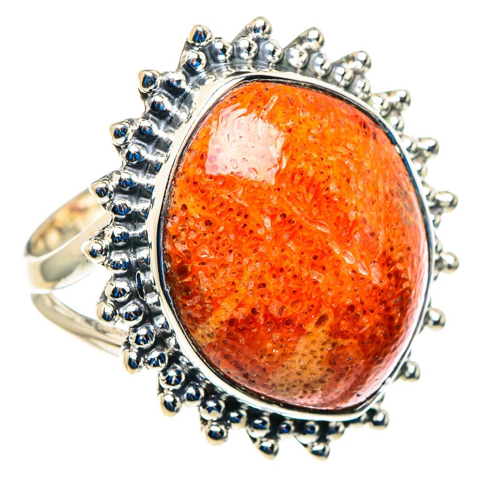 Sponge Coral Rings handcrafted by Anasilvercos - RING92956