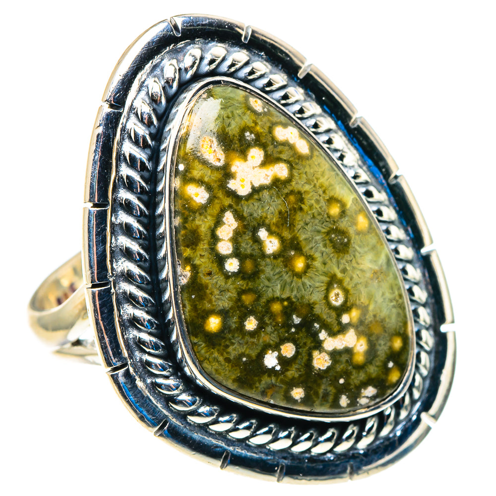 Ocean Jasper Rings handcrafted by Anasilvercos - RING92970 - Photo 2