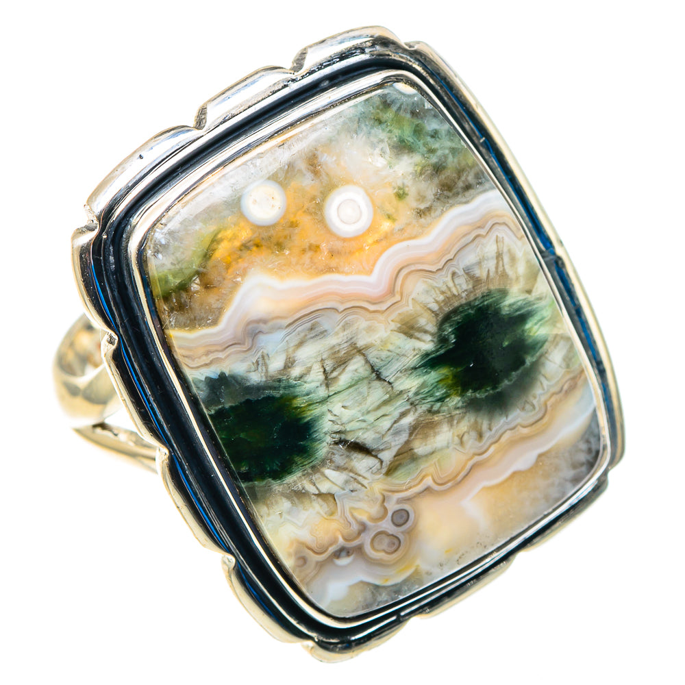 Ocean Jasper Rings handcrafted by Anasilvercos - RING92971