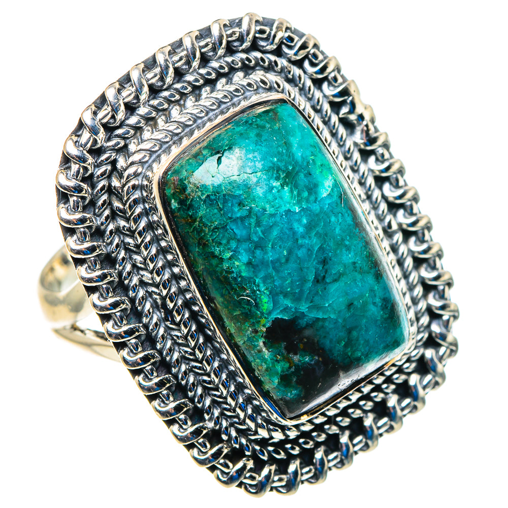 Chrysocolla Rings handcrafted by Anasilvercos - RING92983