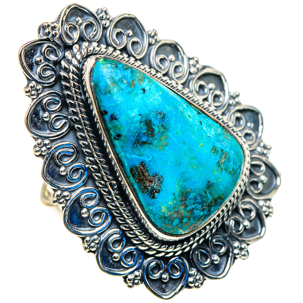 Chrysocolla Rings handcrafted by Anasilvercos - RING92985