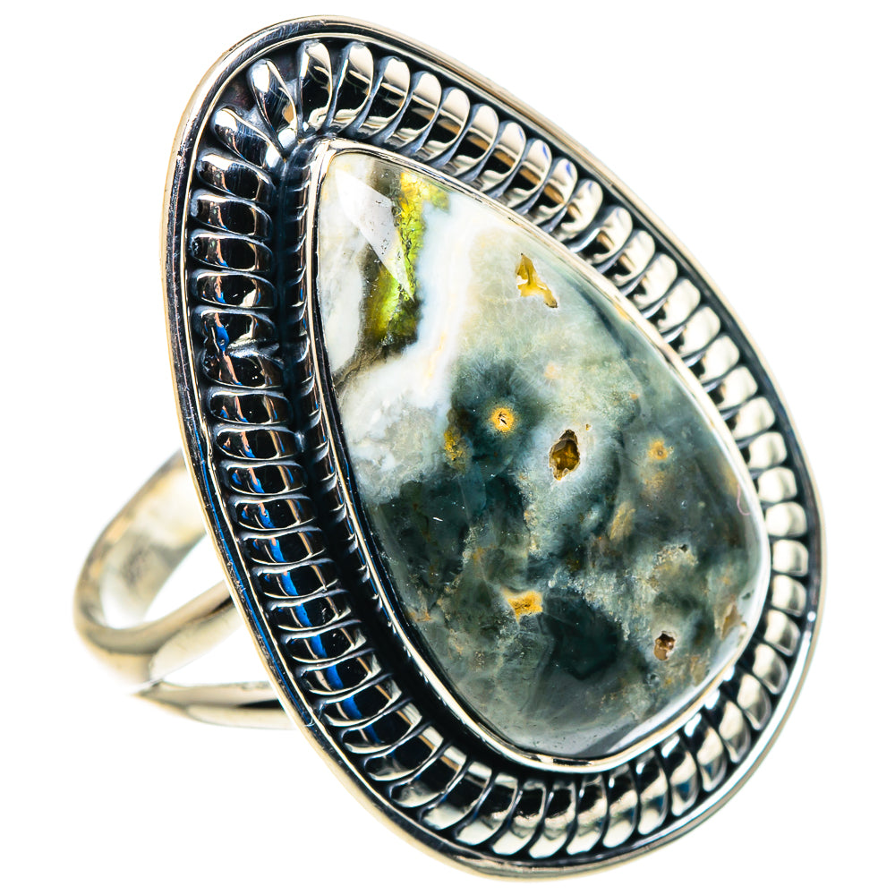 Ocean Jasper Rings handcrafted by Anasilvercos - RING92990 - Photo 2