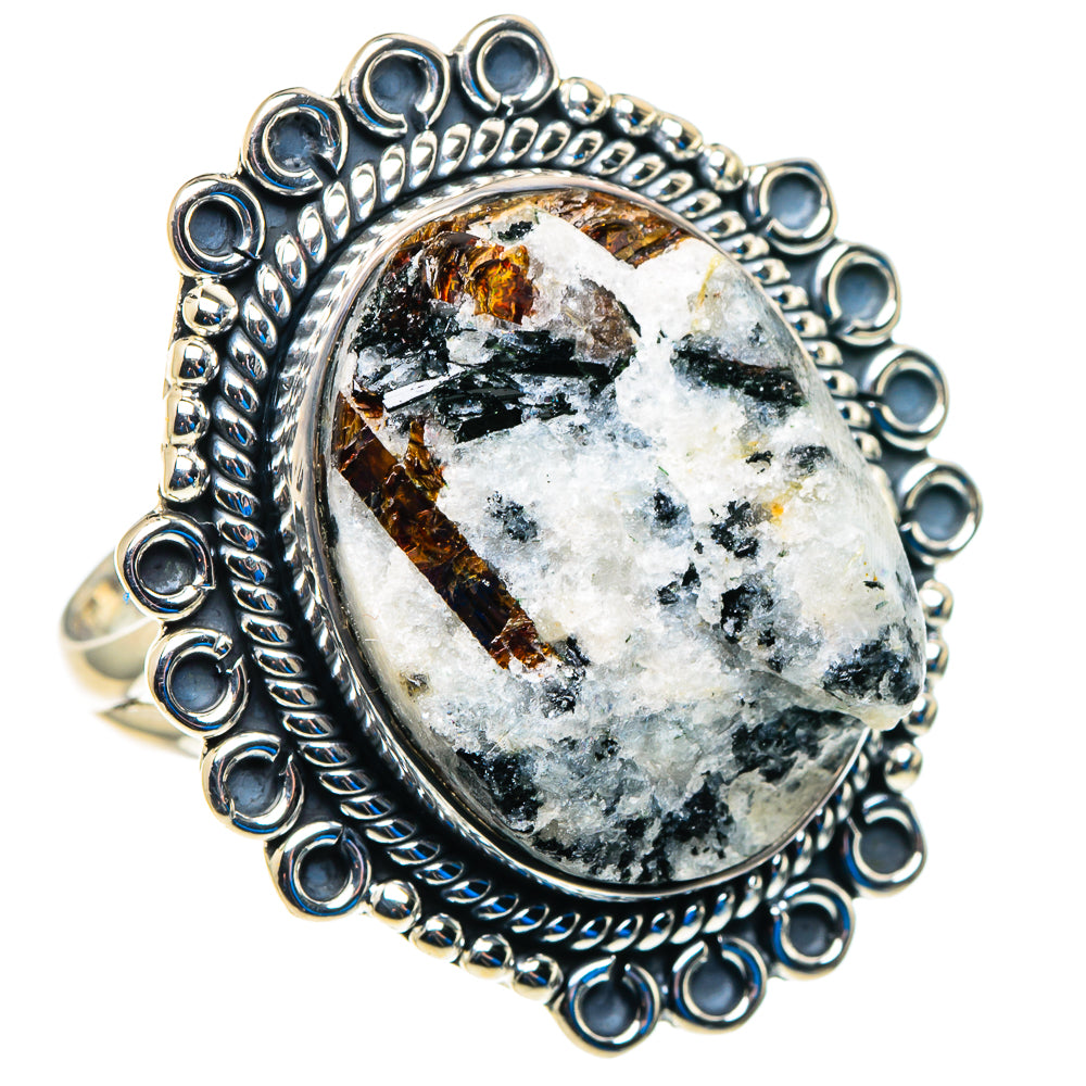 Astrophyllite Rings handcrafted by Anasilvercos - RING92991 - Photo 2