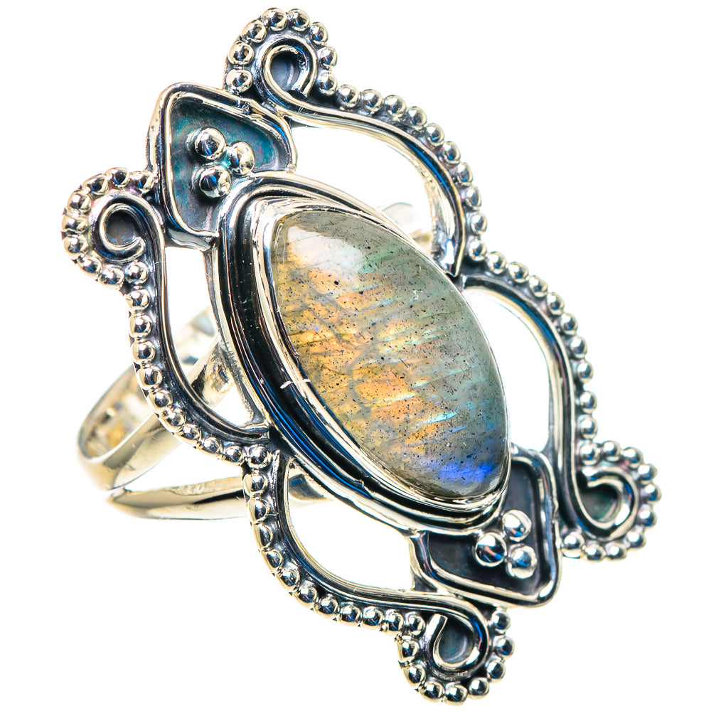 Labradorite Rings handcrafted by Anasilvercos - RING93016