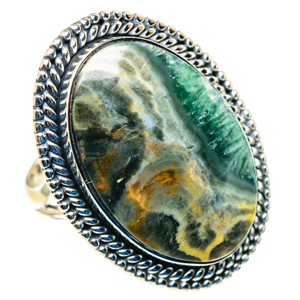 Ocean Jasper Rings handcrafted by Anasilvercos - RING93018