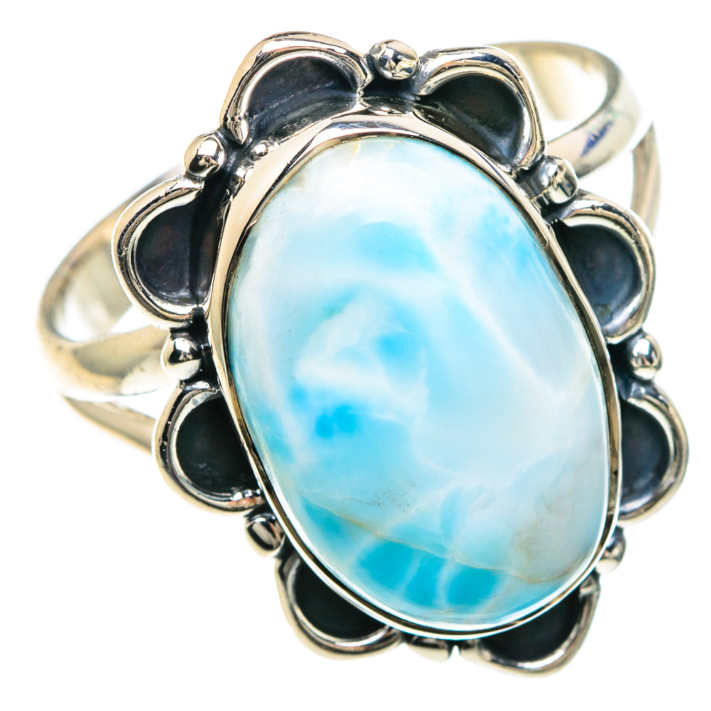 Larimar Rings handcrafted by Anasilvercos - RING93022