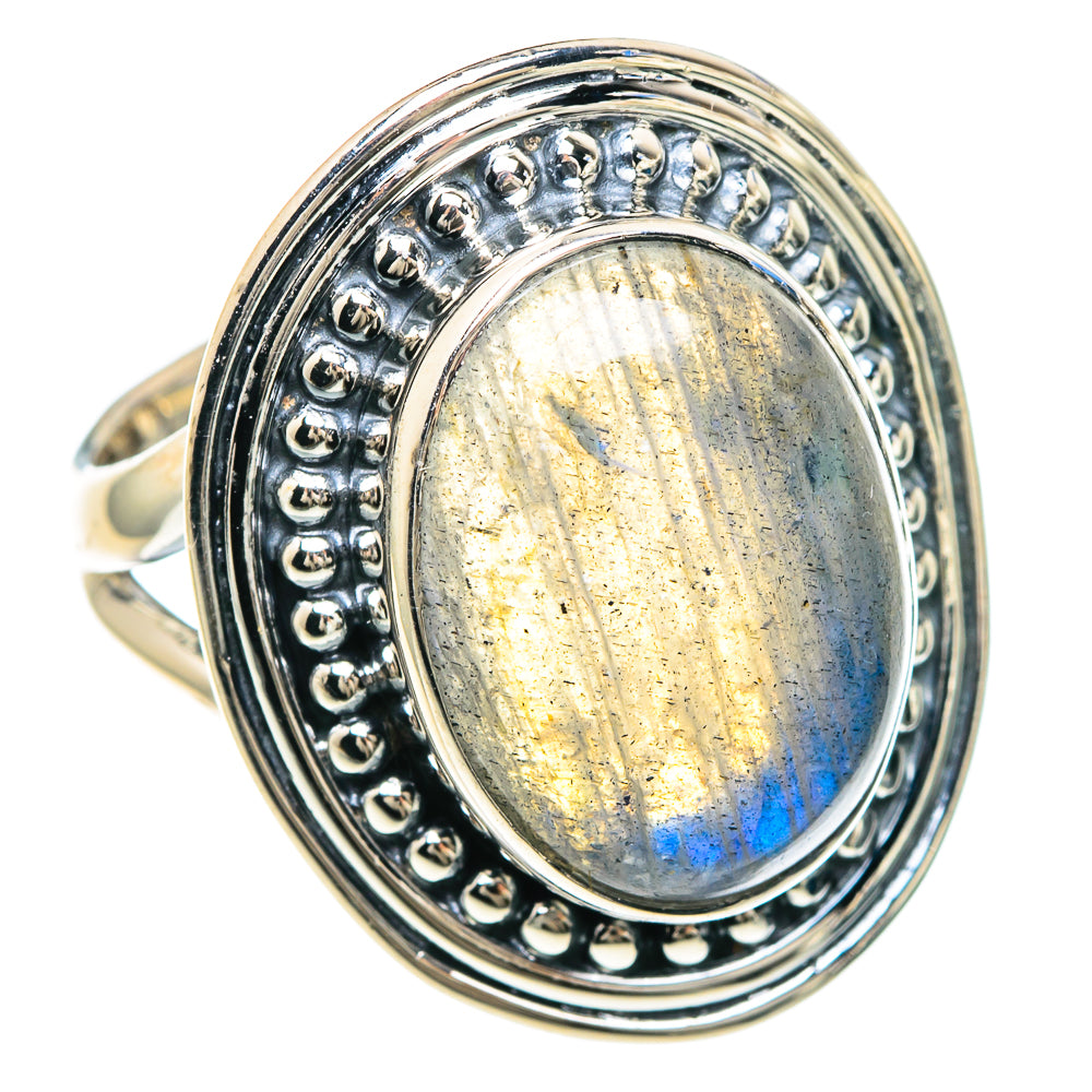 Labradorite Rings handcrafted by Anasilvercos - RING93023