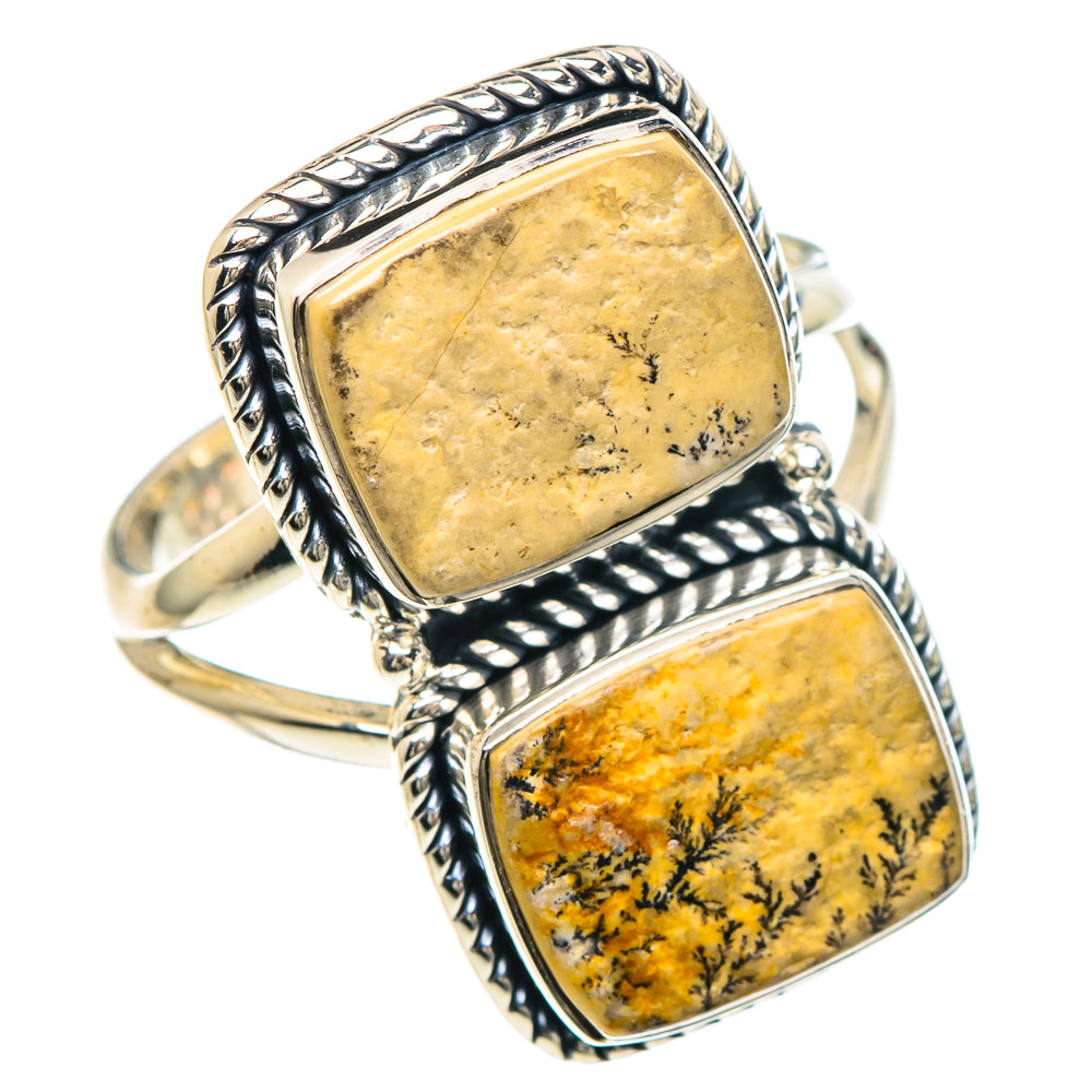 Germany Psilomelane Dendrite Rings handcrafted by Anasilvercos - RING93028 - Photo 2