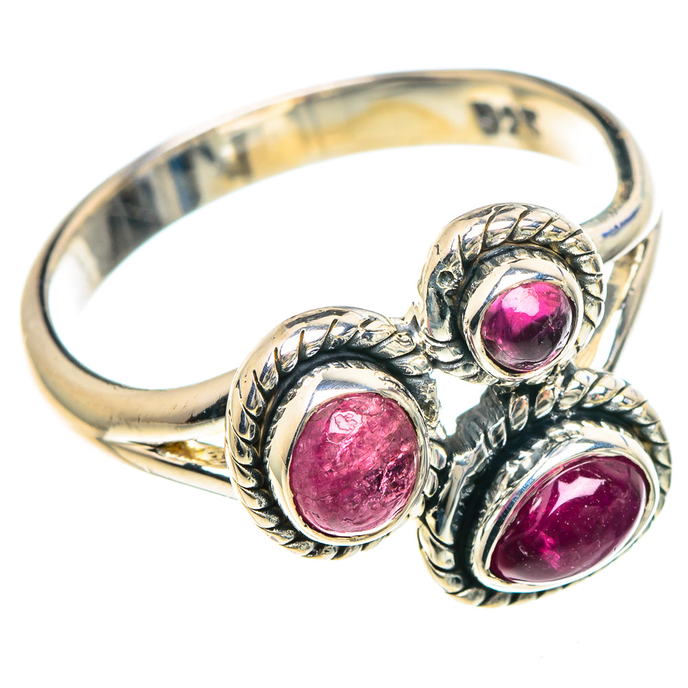 Pink Tourmaline Rings handcrafted by Anasilvercos - RING93031