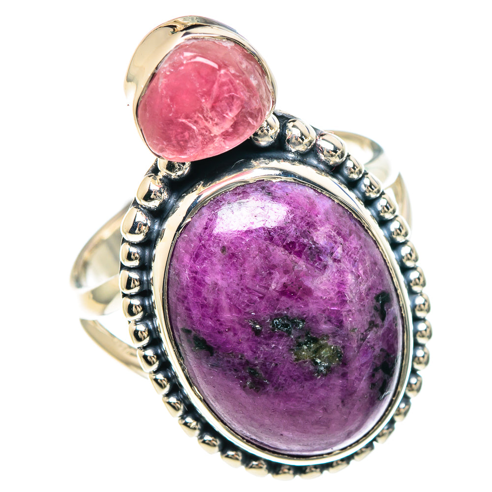 Ruby Fuchsite Rings handcrafted by Anasilvercos - RING93032