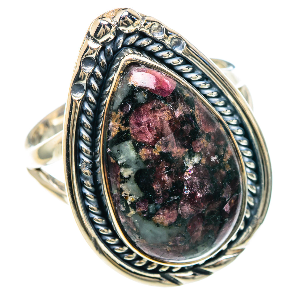 Russian Eudialyte Rings handcrafted by Anasilvercos - RING93034