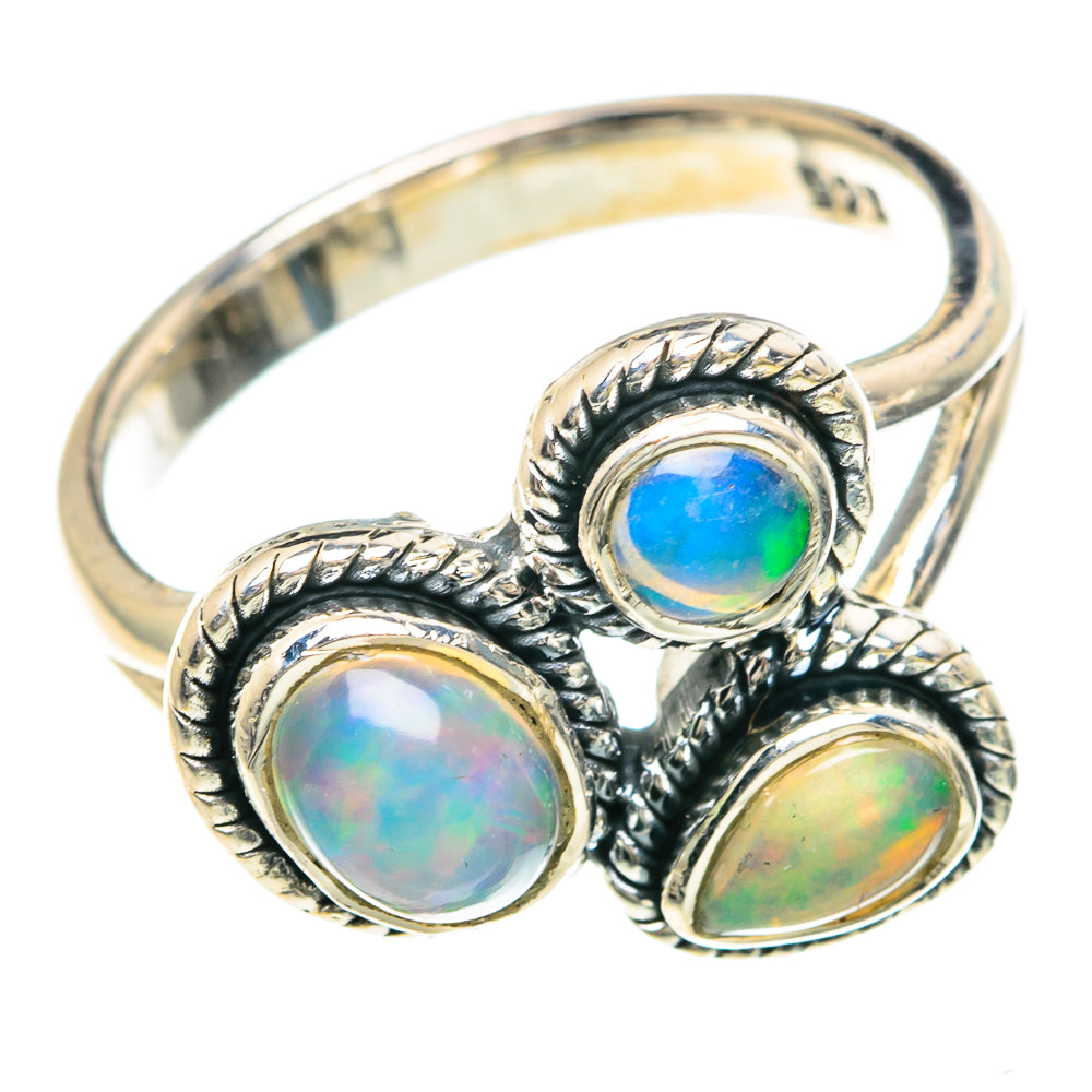 Ethiopian Opal Rings handcrafted by Anasilvercos - RING93043