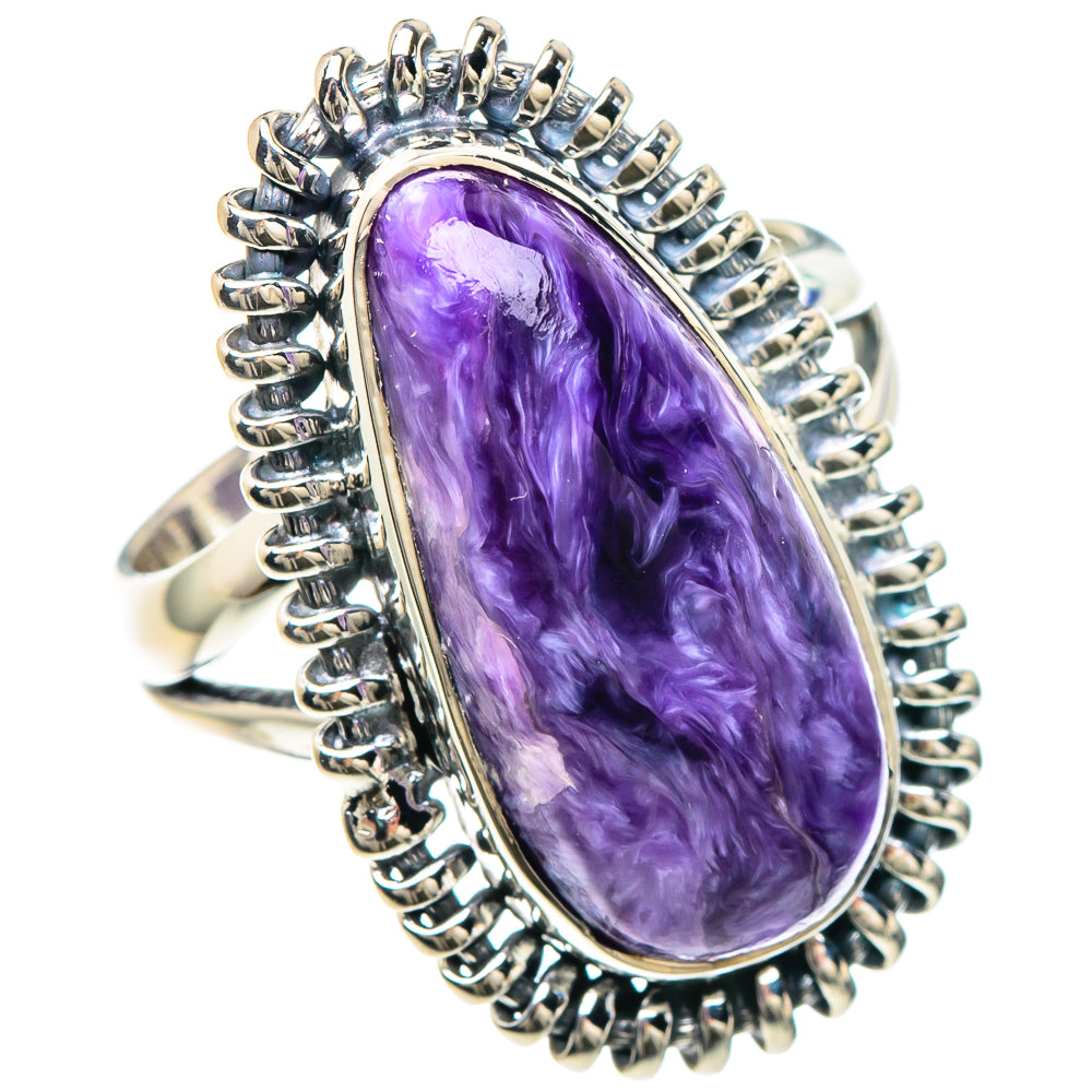 Charoite Rings handcrafted by Anasilvercos - RING93059