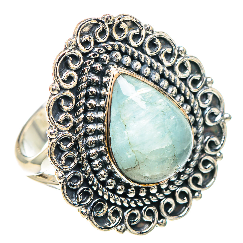 Aquamarine Rings handcrafted by Anasilvercos - RING93068