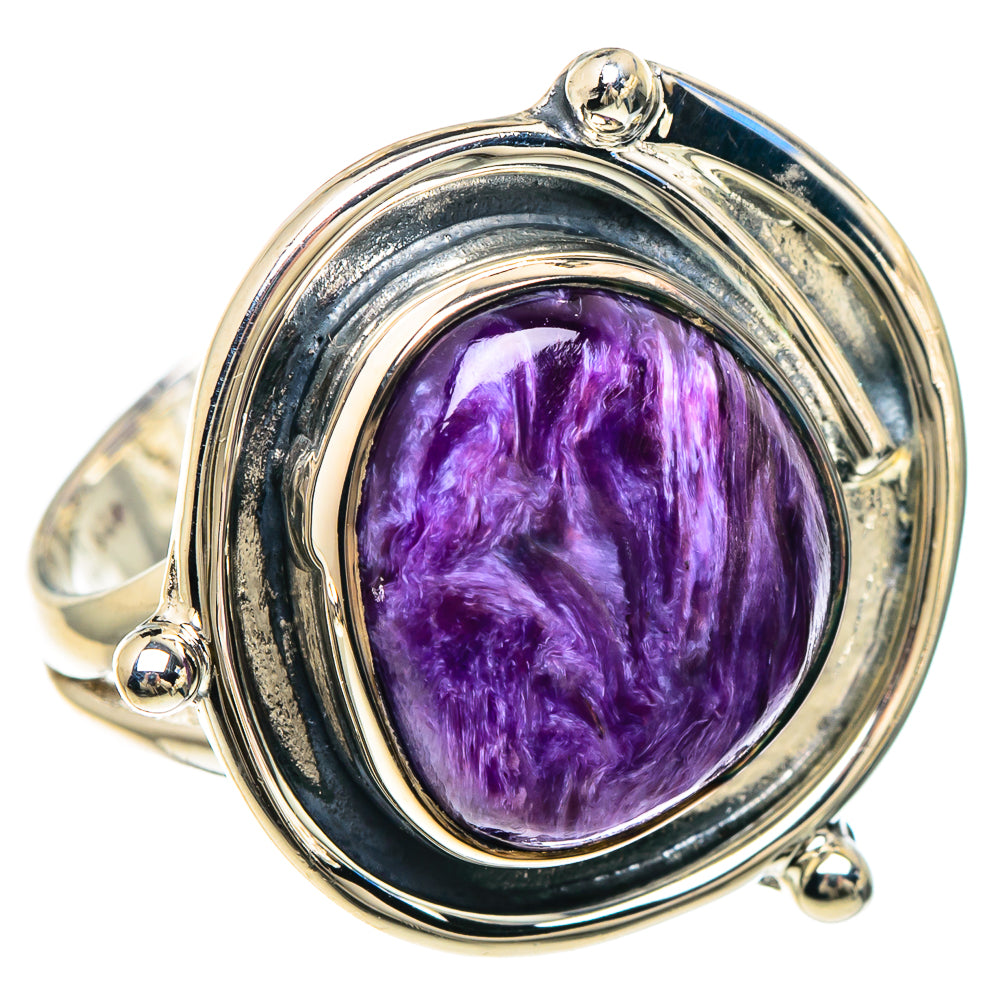 Charoite Rings handcrafted by Anasilvercos - RING93076