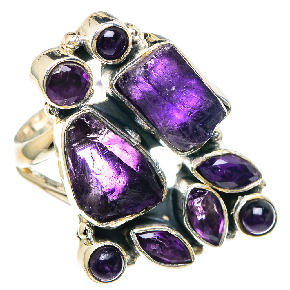 Amethyst Rings handcrafted by Anasilvercos - RING93077