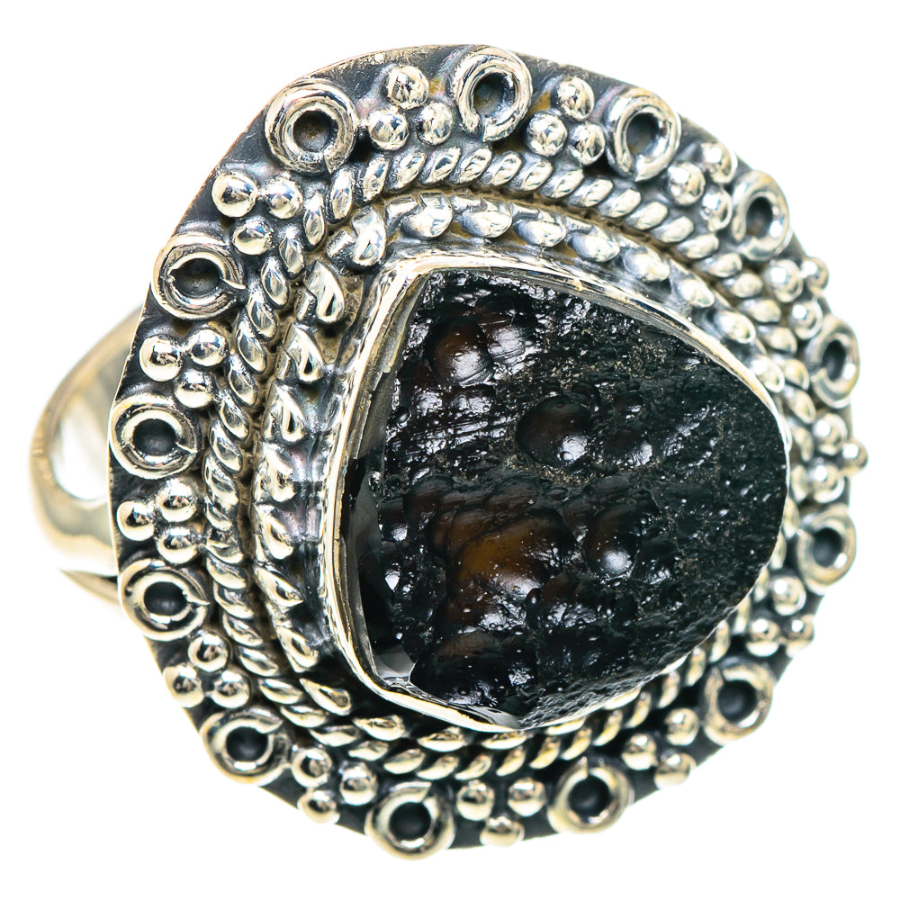 Tektite Rings handcrafted by Anasilvercos - RING93078 - Photo 2