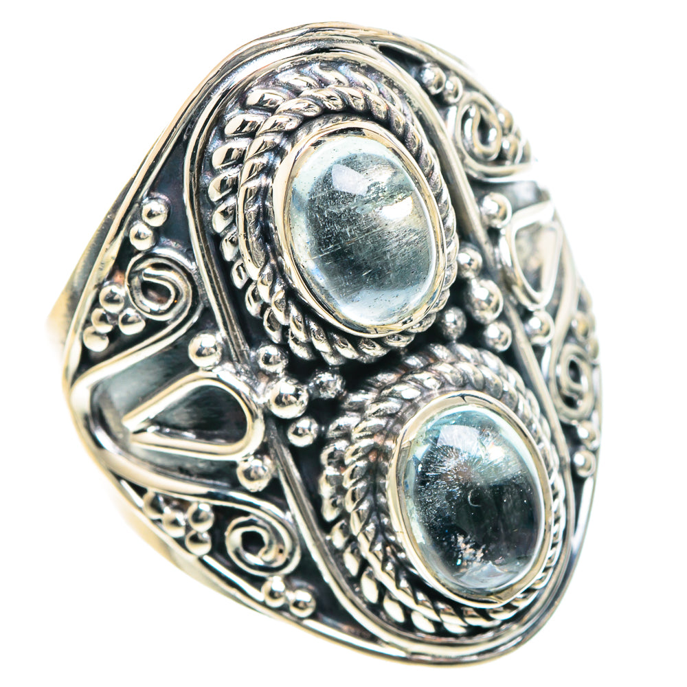 Aquamarine Rings handcrafted by Anasilvercos - RING93083