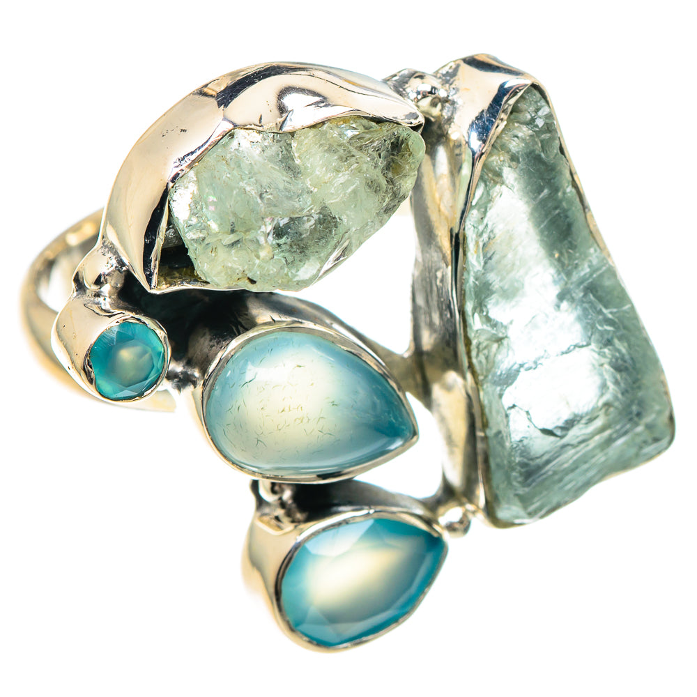 Aquamarine Rings handcrafted by Anasilvercos - RING93084