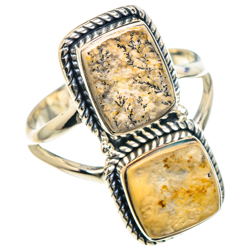 Germany Psilomelane Dendrite Rings handcrafted by Anasilvercos - RING93087 - Photo 2