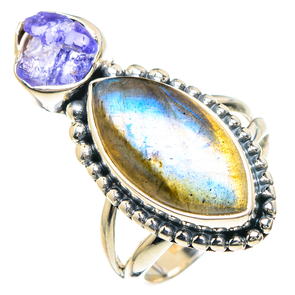 Labradorite Rings handcrafted by Anasilvercos - RING93095
