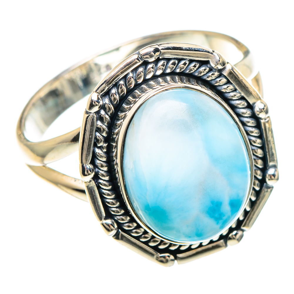 Larimar Rings handcrafted by Anasilvercos - RING93097