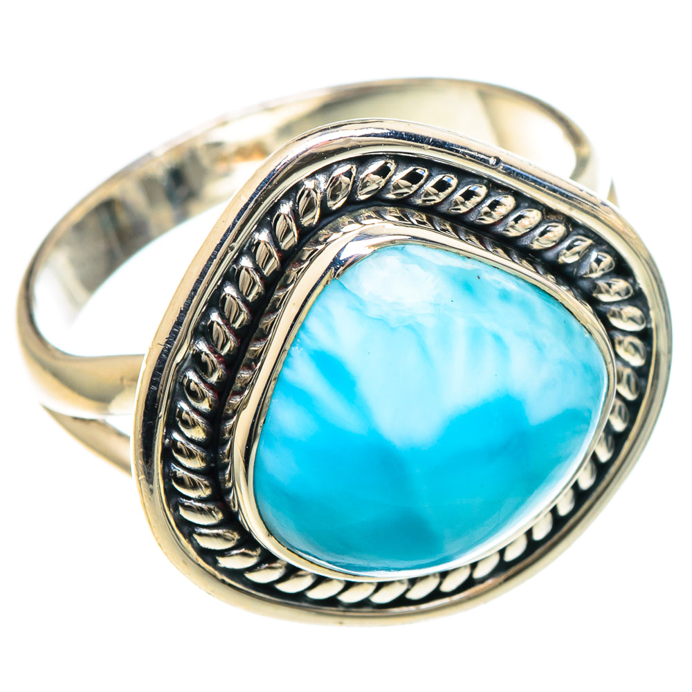 Larimar Rings handcrafted by Anasilvercos - RING93121