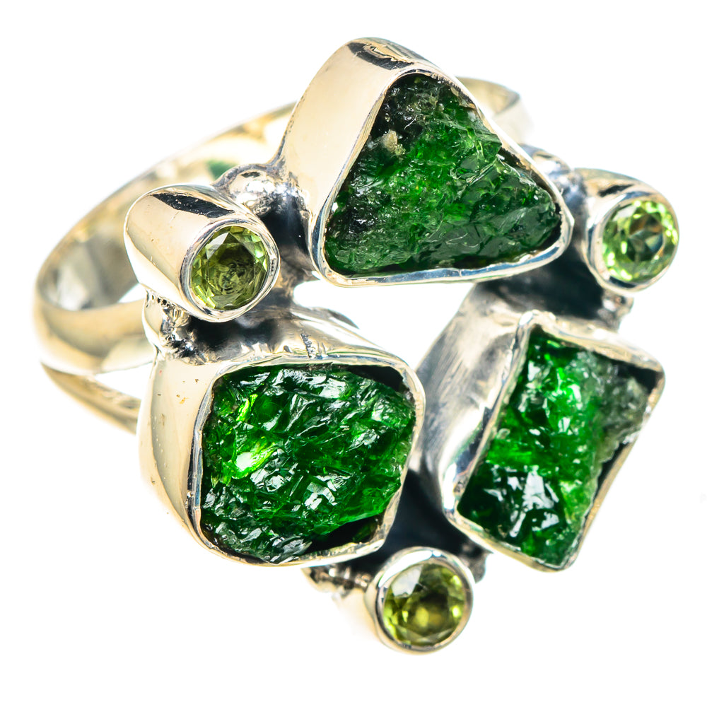 Chrome Diopside Rings handcrafted by Anasilvercos - RING93122