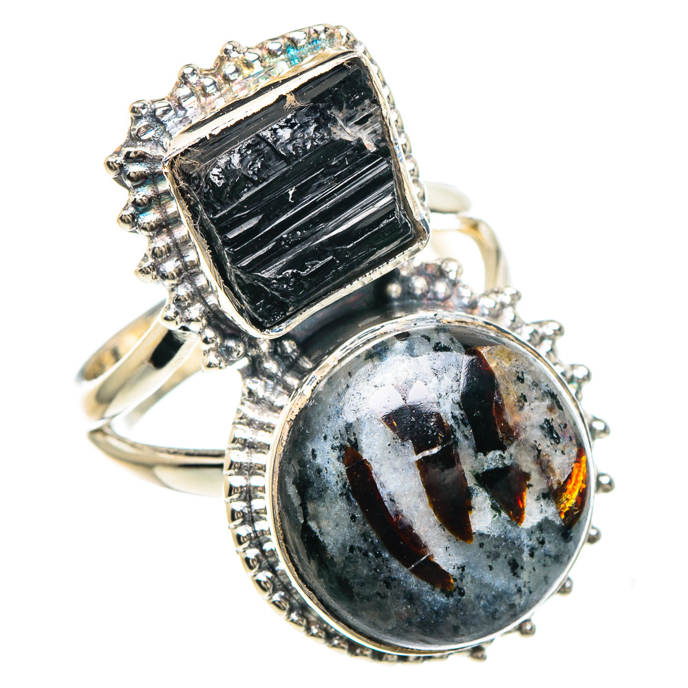 Astrophyllite Rings handcrafted by Anasilvercos - RING93128