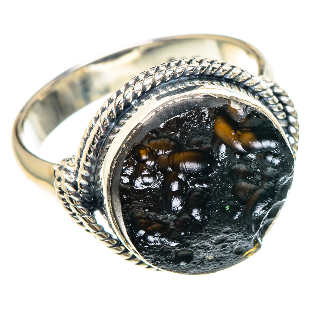 Tektite Rings handcrafted by Anasilvercos - RING93131 - Photo 2
