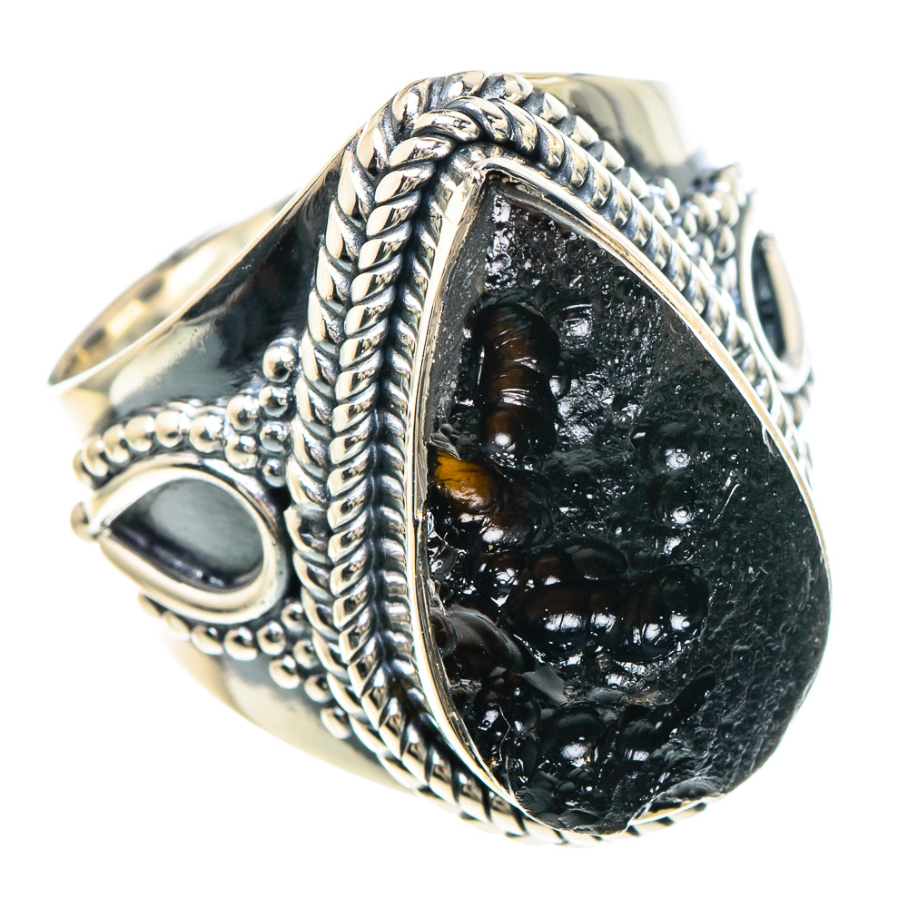 Tektite Rings handcrafted by Anasilvercos - RING93132 - Photo 2