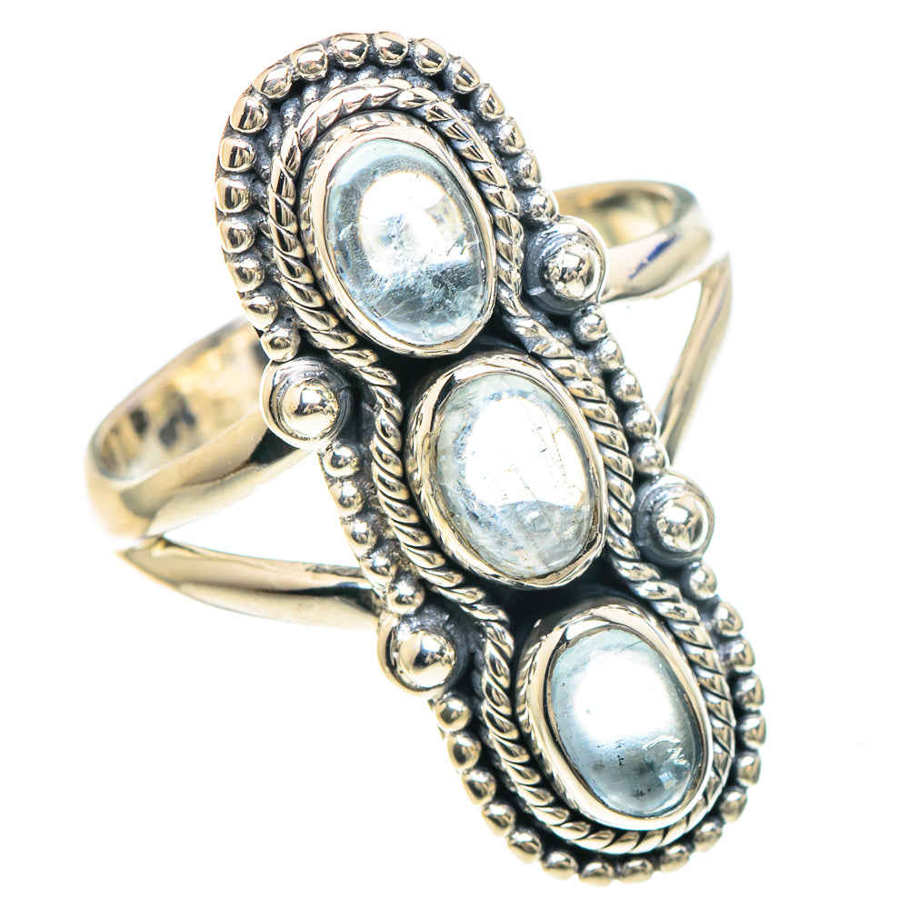 Aquamarine Rings handcrafted by Anasilvercos - RING93138