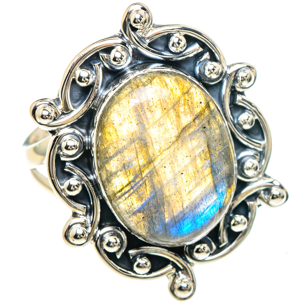Labradorite Rings handcrafted by Anasilvercos - RING93140