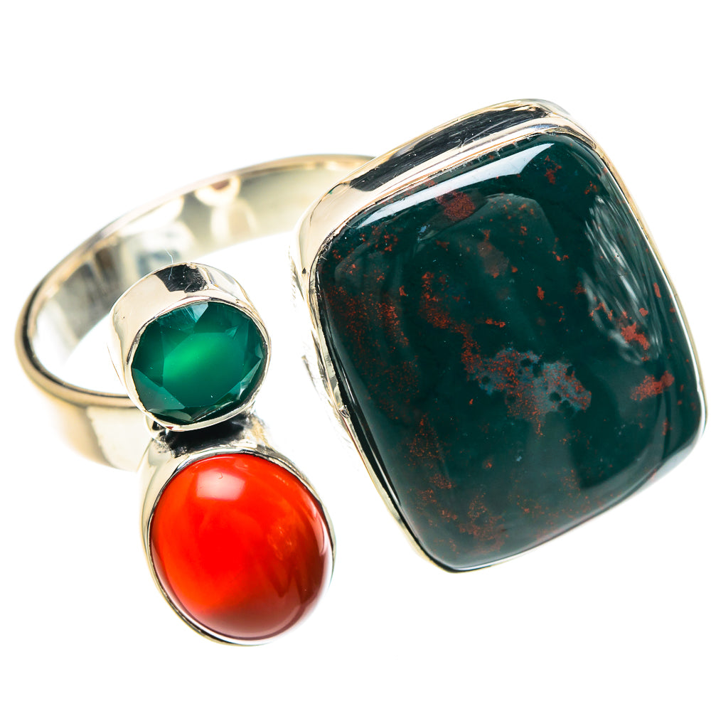 Bloodstone Rings handcrafted by Anasilvercos - RING93150