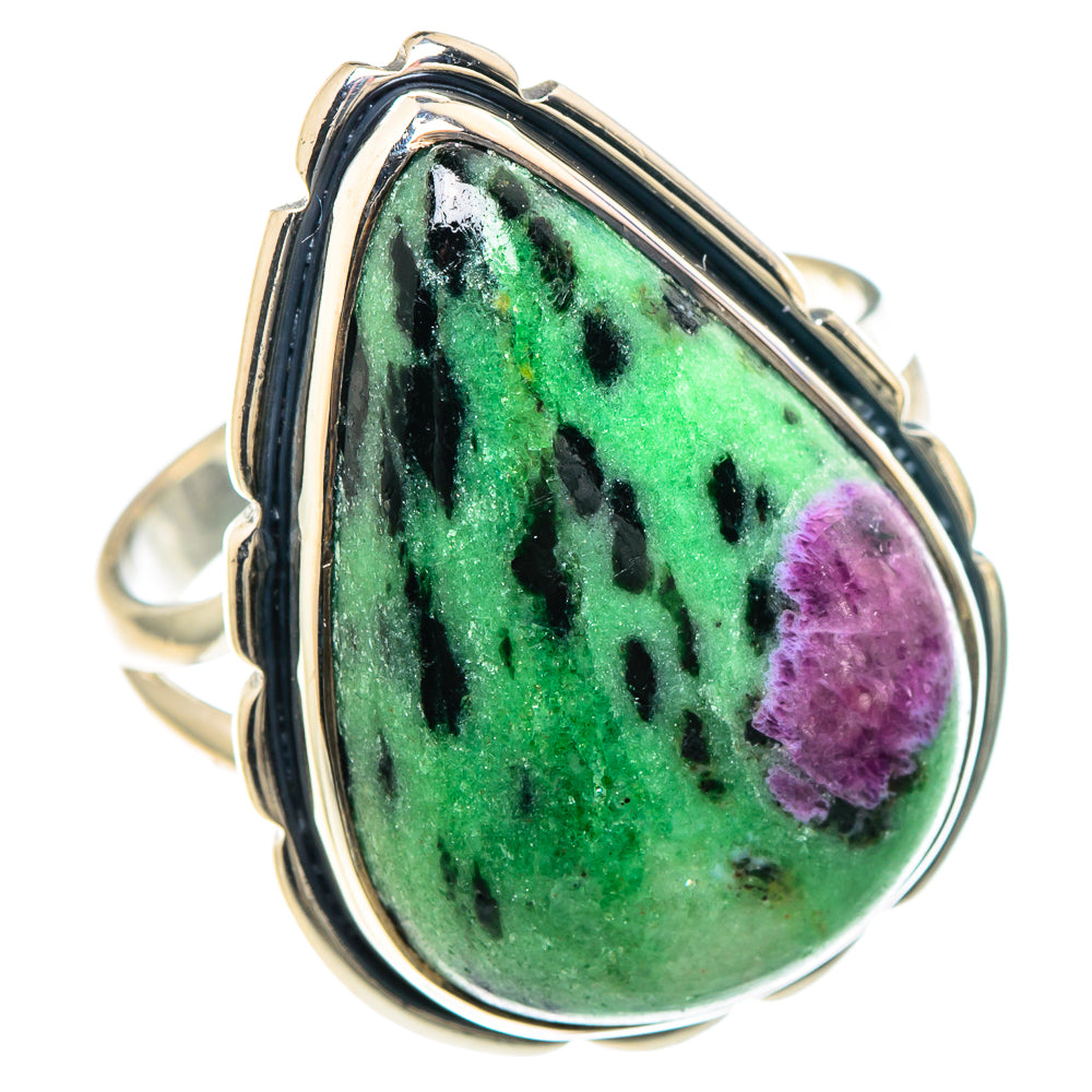 Ruby Zoisite Rings handcrafted by Anasilvercos - RING93153