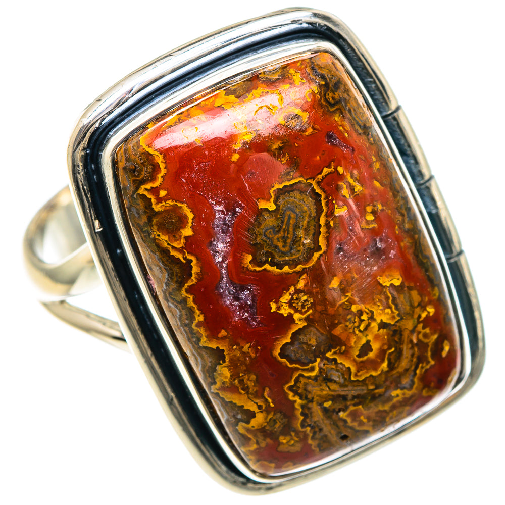 Morocco Agate Rings handcrafted by Anasilvercos - RING93154