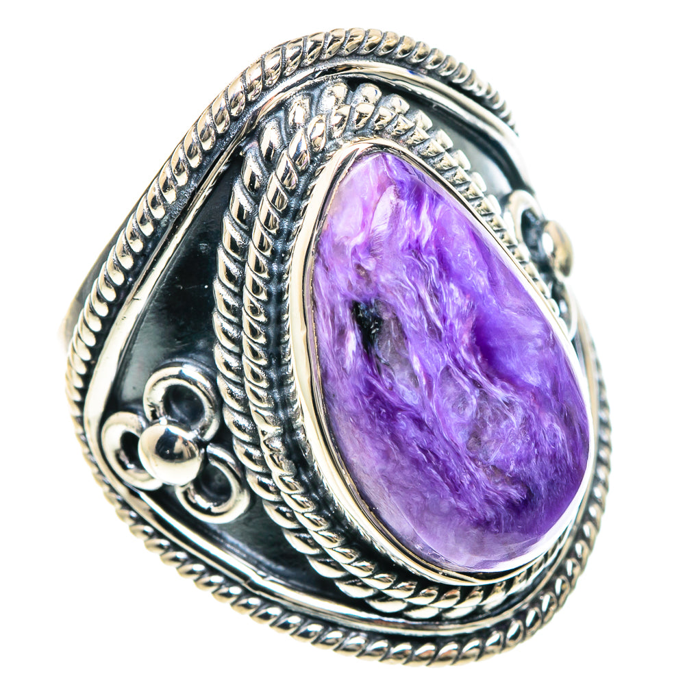 Charoite Rings handcrafted by Anasilvercos - RING93163