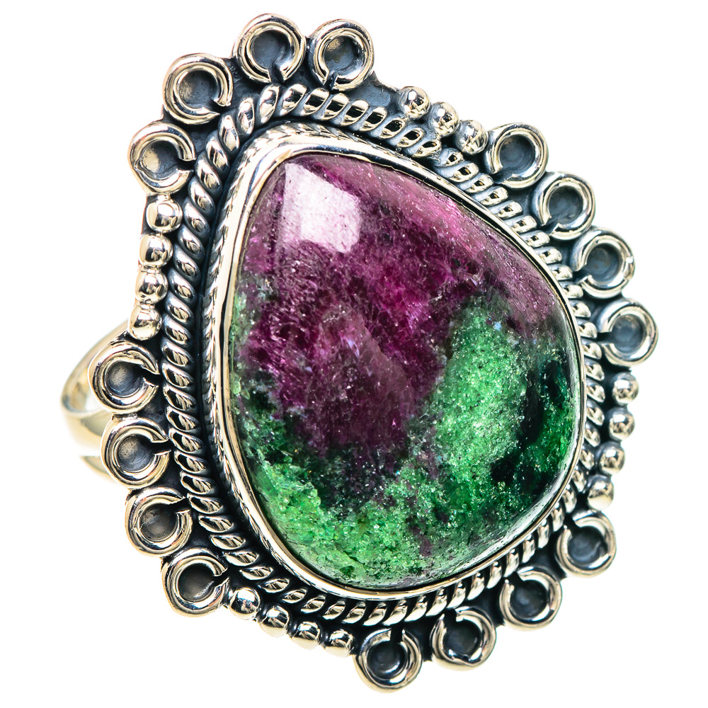 Ruby Zoisite Rings handcrafted by Anasilvercos - RING93171